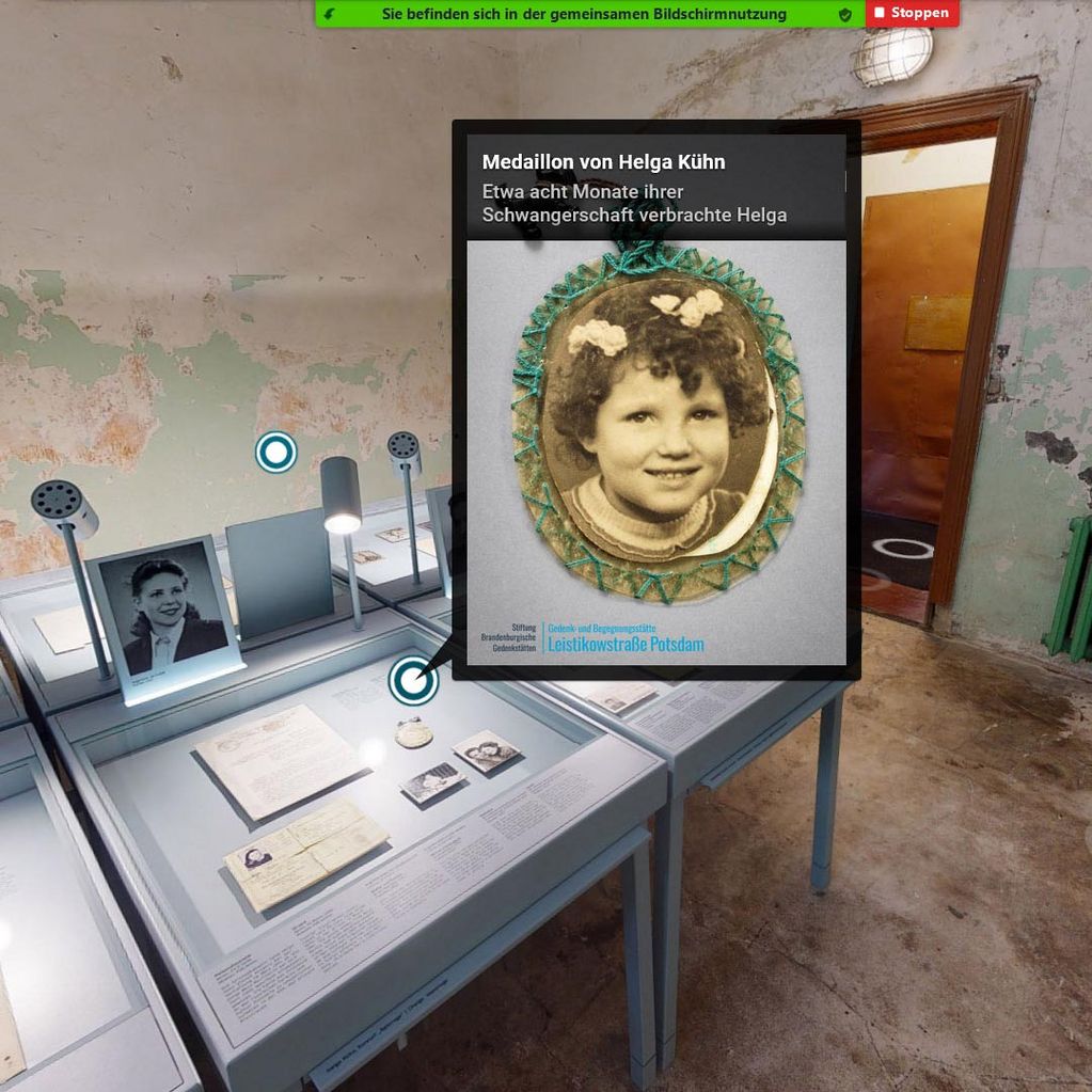 Screenshot einer Onlineführung